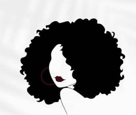 Curly Hair Stencil, Curly Hair Sillouhette, Curly Hair Line Art, Curly Hair Silhouette, Curly Tattoo, Afro Hair Silhouette, Mambo Sauce, African Logo, Dibujo Simple