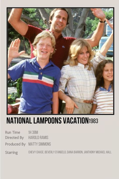 National Lampoons Vacation Poster, Vacation Movie Poster, Van Wilder, Beverly D'angelo, Harold Ramis, Vacation Movie, National Lampoons Vacation, Polaroid Posters, Comfort Movies