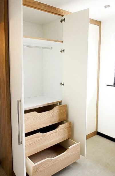 Best bedroom closet design built in wardrobe drawers ideas #Best #bedroom #closet #design #built #wardrobe #drawers #ideas Cabinets For Small Bedrooms, White Wood Shelves, White Built Ins, Bedroom Wardrobe Design, Bedroom Built In Wardrobe, Wardrobe Designs, Diy Wardrobe, Closet Drawers, Best Bedroom