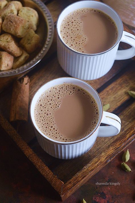 Chocolate Milk Tea Recipe, Tea And Chocolate Pairing, Chai Hot Chocolate, Chocolate Chai Tea, Chocolate Tea Recipe, Black Tea Recipe, Cocoa Tea, Cinnamon Tea, Crunchy Snack