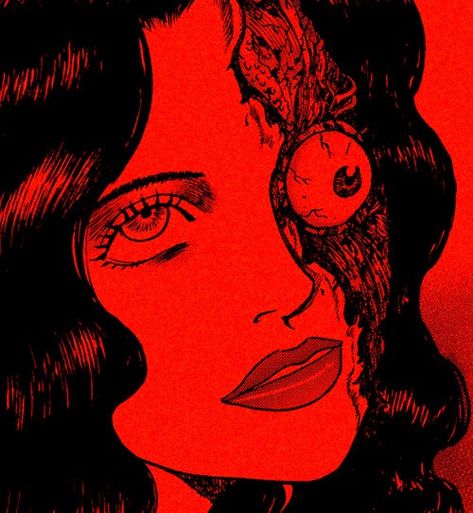 Dark Vampire Aesthetic, Dark Vampire, Red Core, Red Aesthetic Grunge, Red Icons, Vampire Aesthetic, Red Icons:), Junji Ito, Gothic Anime