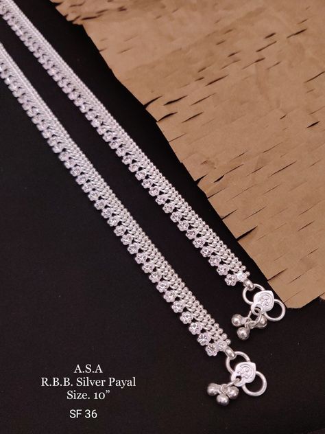 Silver Patilu, Nupur Design, Anklets Design, Payal Designs Silver, Bts Bracelet, Silver Anklets Designs, Silver Payal, Big Stud Earrings, Wedding Jewellery Designs