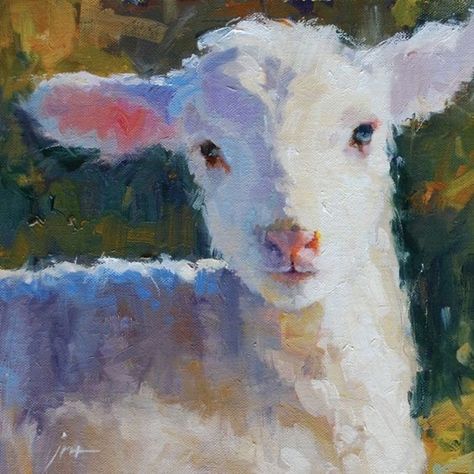 Sheep Drawing, Sheep Paintings, Sheep Art, Precious Animals, Oil Pastel Drawings, Favorite Animals, Anime Wall Art, Watercolor Inspiration, Small Paintings