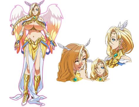 Sariel's role is to monitor people to make sure that they don't sin, and she is very sweet and kind to other people. In fact, Sariel is too sweet, to the point where it interferes with her duties. Even though she is the oldest of the angels, she's developed a rather helpless personality. - Character design by Masanori Iizuka #Seven heavenly virtue #Sariel The Seven Heavenly Virtues, Seven Heavenly Virtues, Heavenly Virtues, The Angel, Drawing Reference, Other People, Princess Zelda, Old Things, Character Design