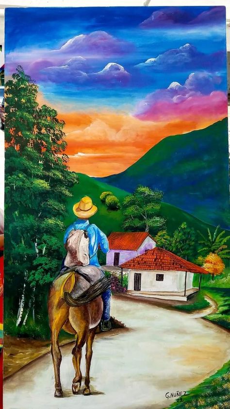 Colombia Painting, El Salvador Art, Art Journal Challenge, Latino Art, Puerto Rico Art, Haitian Art, Painted Rock Animals, Mexico Art, Cute Canvas Paintings