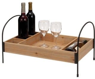 Wine Tray, Kursi Bar, Serving Tray Wood, Breakfast In Bed, Wood Tray, Wood Bridge, Wine Storage, Wood Metal, Wine Lovers