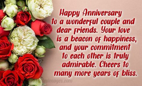 Anniversary Wishes For Friends | Happy Anniversary Friend Happy Anniversary Quotes For Friends, Happy Anniversary Wishes To Both Of You, Happy Anniversary Friends, Anniversary Quotes For Friends, Anniversary Wishes Message, Anniversary Wishes For Friends, Happy Anniversary Quotes, Card Quotes, Enduring Love