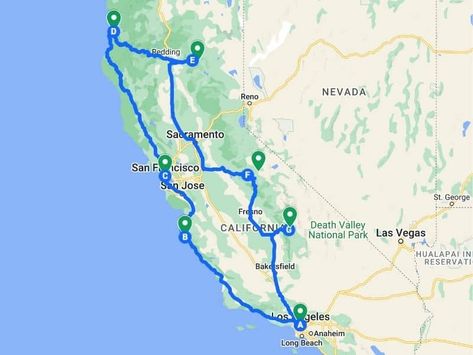 Ultimate 2 Week California National Park Road Trip Itinerary for 2022 California National Park Road Trip, National Park Road Trip Itinerary, 2 Week Road Trip, National Park Road Trips, Northern California Road Trip, California Road Trip Itinerary, Yosemite Sequoia, California Coast Road Trip, California Parks