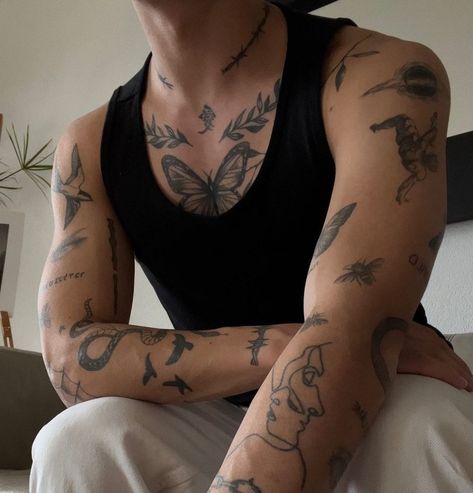 @thomaasjqt Sticker Sleeve, Mario Tattoo, Small Chest Tattoos, Tattoo Inspiration Men, Small Arm Tattoos, Cool Small Tattoos, Small Tattoos For Guys, Aesthetic Tattoo, Arm Tattoos For Guys