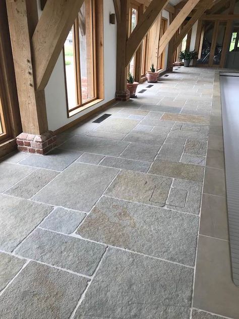 Cotswold Stone Tile Floor, Flagstone Tile, Outdoor Tiles Floor, Floor Stone, Wood Effect Floor Tiles, Natural Stone Tile Floor, Limestone Floor Tiles, Stone Tile Flooring, Porch Tile