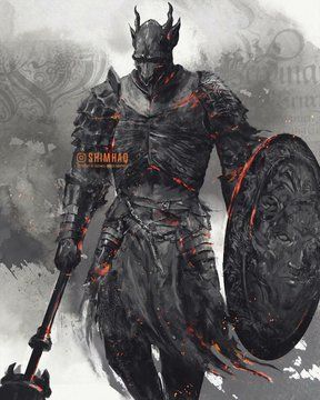 Champion Gundyr, Eygon Of Carim, Soul Saga, Dark Souls Artwork, Dark Souls 2, Soul Game, Scene Drawing, Demon Souls, Dark Souls 3