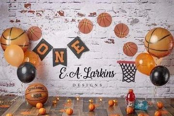 Basketball Backdrop, Basketball Theme Birthday, Basketball Theme Party, Basketball Scoreboard, Party Backdrops, 1st Birthday Photoshoot, Basketball Theme, Basketball Birthday, Birthday Themes For Boys