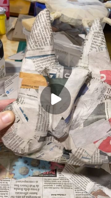 Osa Rosti ART on Instagram: "It’s a happy papier-macheing Sunday today! Working on some cat friends 😻. Here I work with the papier-mâché strip method: strips of newspaper glued onto an armature that I made from recycled cardboard, paper and masking tape. The glue I’m using is a natural wheat paste glue: 1 part wheat flour and 5 parts water. Mix well and bring to a boil. When a little bit thick (like a cream) remove from heat. Store in airtight container in the fridge. Happy papier-macheing 👋🤗🌞 #mixedmediaart #papermacheart #wallmask #catart #recycledpaperart #papelmache #cartapesta #papiermache #creativity #inspiration" Paper Mache Wall Art, Paper Mache Mix, Recycled Paper Art, Wheat Paste, Making Paper Mache, Cat Friends, Creativity Inspiration, Paper Mache Art, Wall Mask