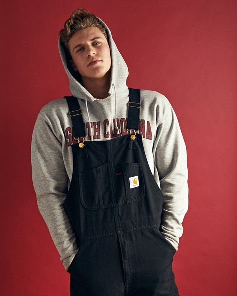 Overalls Mens Overalls Outfits, Fits With Jordans, Black Overalls Outfit, Skater Style Men, 90s Aesthetic Fashion, Men In Overalls, Korean Street Wear, Overalls Outfits, Overalls Vintage