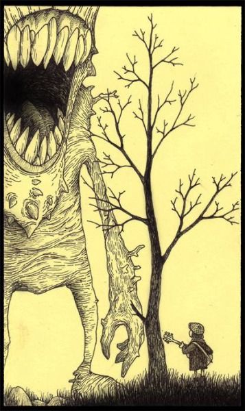 Don Kenn, John Kenn, Strange Art, Artist Study, Illustration Kunst, Creepy Drawings, Monster Drawing, Monster Illustration, 다크 판타지