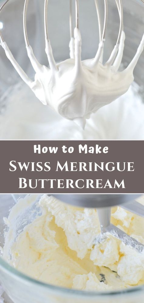 Recipe Using Egg Whites, White Frosting Recipes, Swiss Meringue Buttercream Recipe, Best Frosting Recipe, Meringue Icing, White Buttercream Frosting, Frost Cupcakes, Frosting Buttercream, Meringue Frosting