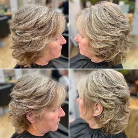 50+ Medium Layered Shag for Thick Hair Feathered Layered Hairstyles, Layered Shag, Tan Skin Blonde Hair, Best Hairstyles For Women, Short Shag Haircuts, Short Shag Hairstyles, Medium Layered, Hairstyles For Women Over 50, Stylish Haircuts