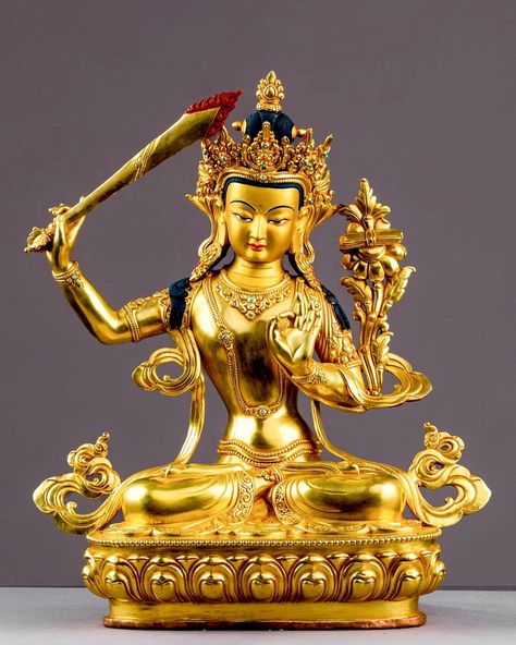 •Exculsive Quality Fine Gold plated Manjushree Statue (34cm) from Himalaya 🪷🐚✨ . . . . #buddha #buddhaquotes #buddhabowls #buddhism #buddhismo #explore #explorepage #exploremore #explorebc #exploreeverything #exploretocreate #handicrafts #handicraftshop #handmade #handmadegifts #handicraftsitems #antique #rareitem #newyork #newpost #newcollection #california #sculpture #collection #statuecollector #statue #buddhastatue #statueart #art #artist Buddha Bowl, Game Assets, Baby Cats, Buddhism, Art Artist, Buddha Statue, California, Statue