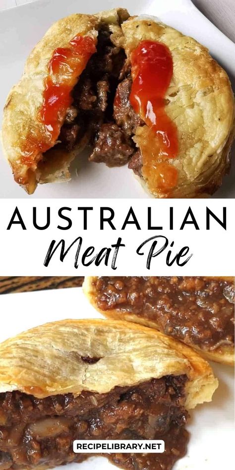 This traditional Australian meat pie recipe is bursting with flavor and perfect for any occasion. Made into individual portions, it's no wonder Aussies love their iconic meat pies! Australian Beef Pie, Indian Meat Pies, Best Meat Pie Recipe, Australian Meat Pie Recipe, Australian Pavlova Recipe, Australian Meat Pie, Beef Pie, Meat Pie Recipe, Beef Pies