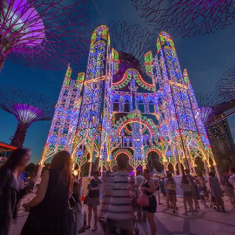 Christmas Wonderland at Gardens by the Bay. #Singapore . 1 to 26 December 2017. Singapore Christmas, Gardens By The Bay, City State, Christmas Wonderland, Light Display, Southeast Asia, Cologne Cathedral, Asia Travel, Christmas Lights