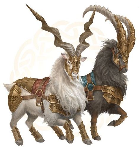 Norse Mythical Creatures, Norse Dragon Art, Norse Mythology Animals, Viking Creatures, Norse Monsters, Thors Goats, Norse Creatures, Viking Animals, Dnd Mounts