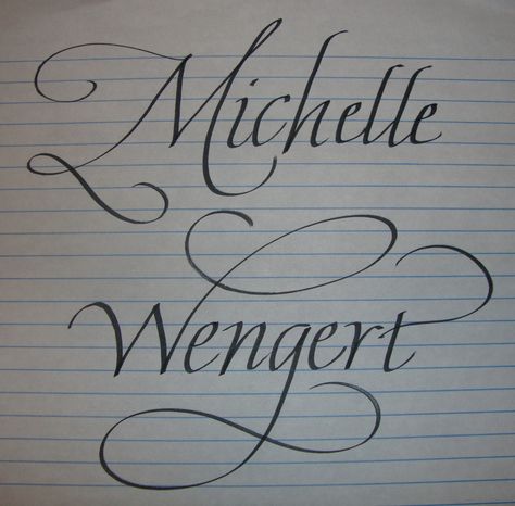 tattoo script Michelle Name, Calligraphy Paper, Pen Name, Tattoo Script, Writing Pens, Name Tattoo, The Whole, The Beauty, Tatting