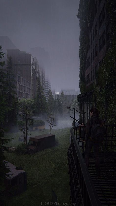 Apocalypse Landscape, Abandoned City, Old Abandoned Buildings, Apocalypse World, Apocalypse Aesthetic, Post Apocalyptic Art, The Last Of Us2, Apocalypse Art, Post Apocalypse