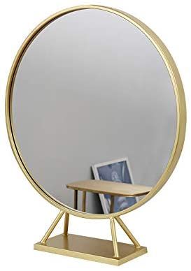 Large Circle Mirror, Modern Vanity Mirror, Circle Mirrors, Gold Round Mirror, Dressing Table Decor, Mirror For Living Room, Round Gold Mirror, Loft Interior Design, Circle Mirror