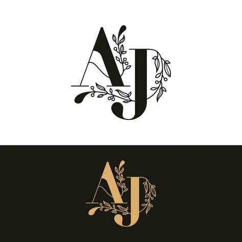 Aj Logo Design, Aj Monogram, Aj Logo, Wedding People, Wedding Monogram, Heart Tree, Logo Banners, Cityscape Photos, Nature Backgrounds