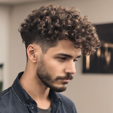 Hair Colouring, Beard Colour, Curls Hair, Men Hair Color, Colored Curly Hair, Curly Hair Men, Hair And Beard Styles, Hair Colour, Curled Hairstyles