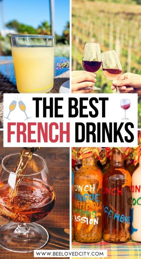 French Christmas Desserts, French Drinks, Drinks Non Alcoholic, Summer Drink Menu, French Aperitif, French Dinner Parties, Easy French Recipes, French Cocktails, Traditional French Recipes