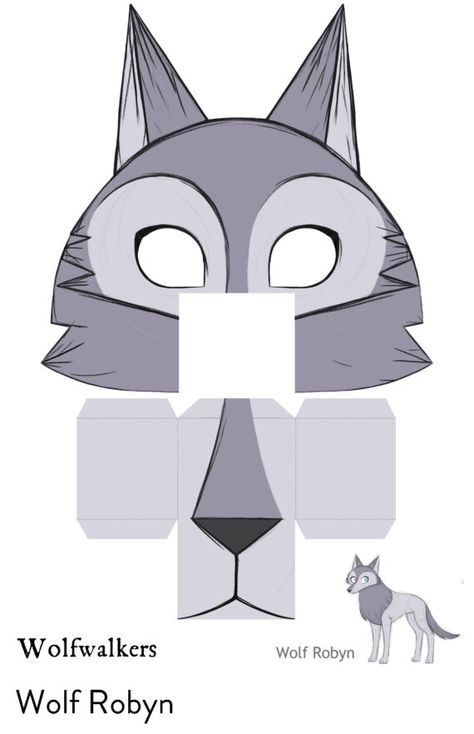 Therian Mask Template, Wolf Mask Diy, Wolf Mask Template, Animal Mask Templates, Mask Template Printable, Cardboard Mask, Wolf Costume, American Werewolf In London, Wolf Mask