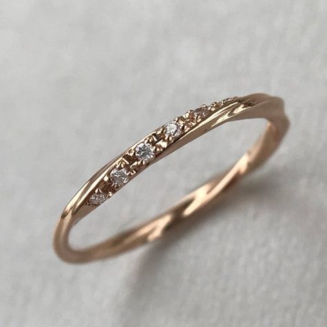 Wedding Band Women Unique Diamond Eternity Curved Wedding | Etsy