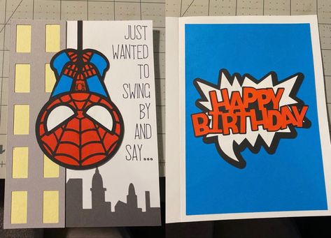 Spider Man Birthday Drawing, Birthday Card Ideas Spiderman, Spiderman Birthday Drawing, Spider Man Birthday Cards, Birthday Card Spiderman, Marvel Birthday Cards Diy, Spiderman Birthday Card Ideas, Spiderman Card Ideas, Spiderman Birthday Card Diy