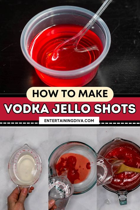 How To Make Vodka Jello Shots | Cocktails Svedka Jello Shots, Quick Jello Shots, Raspberry Jello Shots Recipes, Jell-o Shot Recipes, How To Make Jello Shots With Vodka, Jell-o Shot Recipe, How To Make Jello Shots, Vodka Jello Shot Recipes, Easy Jello Shot Recipes