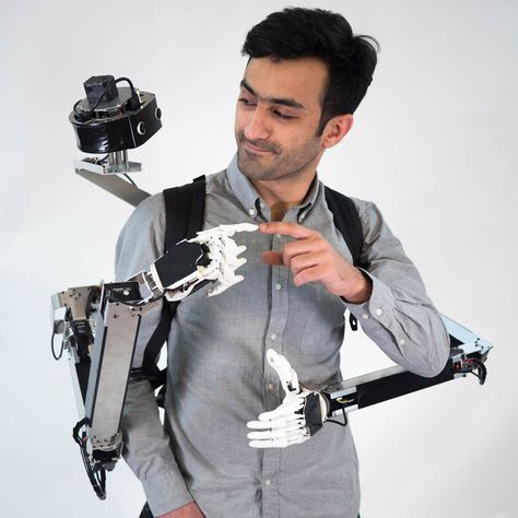 Wearable Robots, Robot Companion, Body Action, Backpack Style, Costumes Ideas, Wearable Tech, Robot Design, Emerging Technology, Digital Trends