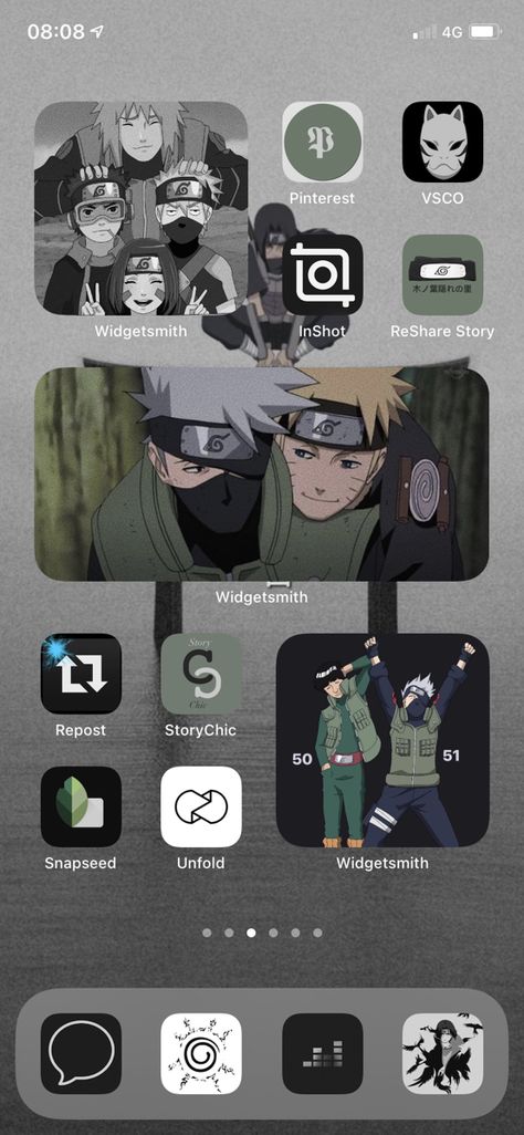 Iphone Anime Layout, Naruto Widgetsmith, Anime Homescreen, Themes For Mobile, Itachi Mangekyou Sharingan, Cute Home Screens, App Anime, Android Theme, Custom Ipad