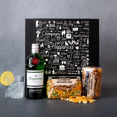 It’s always gin o’clock somewhere, so why not help yourself? The ultimate gift for those that love a gin-based tipple — pair your favourite beverage with a crunchy peanut butter nugget and the ultimate wasabi mix with a kick. Gin Hamper, Gin O Clock, Crunchy Peanut Butter, Gin Gifts, London Dry Gin, Help Yourself, Dry Gin, The Ultimate Gift, Gift Hampers