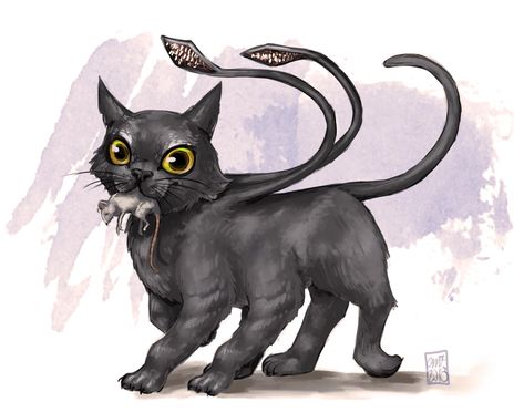 Displacer Beast, Beast Creature, Kitten Art, Dnd Monsters, Fantasy Beasts, Oc Art, Monster Concept Art, Fantasy Creatures Art, Mythical Creatures Art