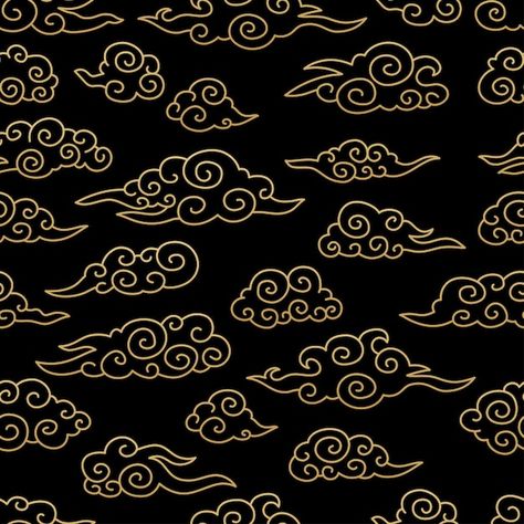 Asian Clouds, Cloud Linocut, Japanese Cloud Pattern, Chinese Cloud Pattern, Tibetan Clouds Patterns, Asian Cloud Pattern, Chinese Traditional Art, Cloud Texture, Japanese Patterns Traditional Sakura