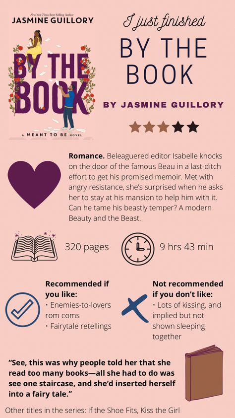 By The Book Jasmine Guillory, By The Book Jasmine Guillory Aesthetic, Note Taking Tips, Book Reading Journal, Poetic Quote, Recommended Books, Recommended Books To Read, Book Recs, Disney Beauty And The Beast