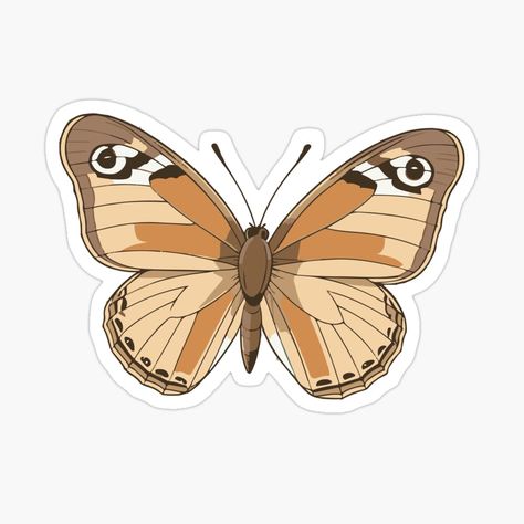 Get my art printed on awesome products. Support me at Redbubble #RBandME: https://www.redbubble.com/i/sticker/Nature-Inspired-Butterfly-by-Atlantico54/161376999.EJUG5?asc=u Nature Stickers Aesthetic, Beige Stickers, Brown Stickers, Boho Stickers, Stickers Butterfly, Earthy Neutrals, Scrapbook Ephemera, Colorful Stickers, Stickers Aesthetic