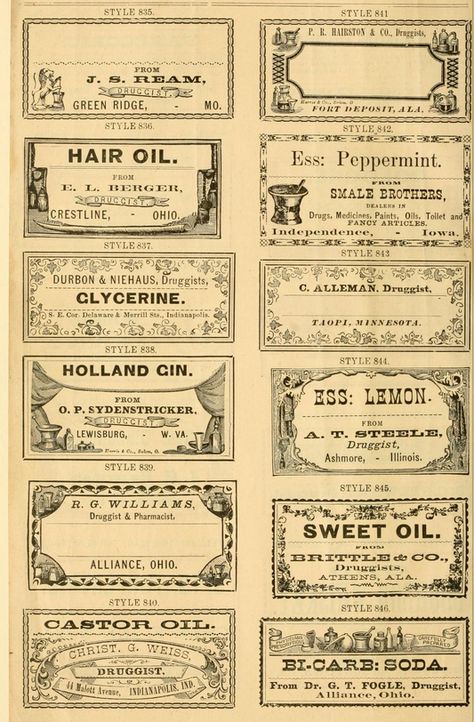 Vintage Labels, Hair