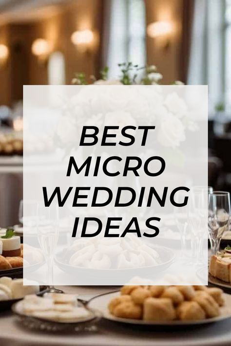 Planning a micro wedding? Check out these delightful ideas to make your special day full of charm! With cute, intimate venues and personal touches, you can create an unforgettable ceremony. Imagine a reception draped in lovely decor and filled with cozy tables to enjoy delicious appetizers. Your big day deserves to feel magical, even if it's small. Give your guests an experience they won't forget with these fun ideas that celebrate love. Discover how to make the most out of your micro wedding and share these tips with friends! Indoor Small Wedding Reception, Ideas For Second Weddings, Micro Weddings Ideas, Small Wedding Ideas Indoor, Very Small Wedding Ideas, Small Wedding Reception Ideas, Micro Wedding Decor, Small Intimate Wedding Ceremony, Micro Wedding Reception