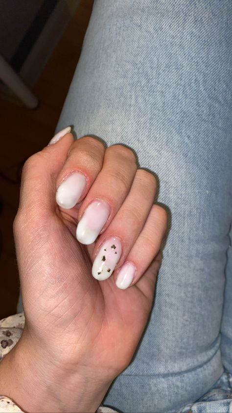 Milky white, shiny nails, beautiful, aesthetic, acrylics, a good inspiration for acrylics Milky White Acrylics, Milky White Gel Polish, White Gel Polish, Self Made, Milky White, White Acrylics, Top Coat, Long Nails, Gel Polish