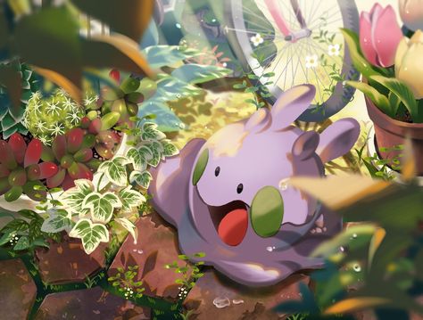 Pokemon Goomy, Goomy Pokemon, Pokemon W, Pokemon Backgrounds, Pokemon Oc, Drawing Wallpaper, Cute Pokemon Wallpaper, Geek Art, Pokemon Fan Art