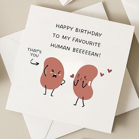 Amazon.com : TEEMI-Happy Birthday To My Favourite Human Beeeeean - Funny Birthday Card For Her Boyfriend Girlfriend Husband Wife Birthday : Office Products Happy Birthday My One And Only, Cards To Give To Your Boyfriend, Cute Birthday For Boyfriend, Cards For Birthday Boyfriend, Easy Birthday Card For Boyfriend, Simple Birthday Quotes For Husband, Best Gifts For Boyfriends Birthdays For Him, Birthday Card For My Boyfriend, Diy Birthday For Boyfriend