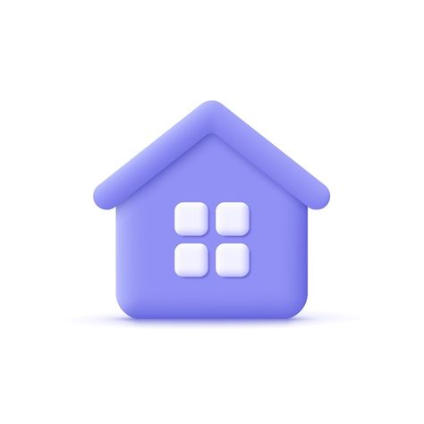 Vector minimal house symbol real estate ... | Premium Vector #Freepik #vector #home #3d-house #house #property Logo Home Design, Dark Blue Houses, House Symbol, Home Vector, Home Symbol, Real Estate Icons, Icon Set Design, Logo Home, House Icon