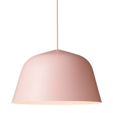 Pink And Blue Kitchen, Pink Pendant Light, Muuto Lighting, Kitchen Decor Trends, Architect Studio, Blue Kitchen Decor, Pink Pendant, Lamp Cord, Pendant Light Shades