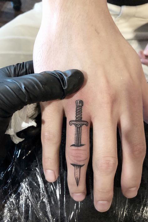 Under Skin Tattoo, Men Finger Tattoos, Cool Finger Tattoos, Band Tattoos For Men, Small Finger Tattoos, Finger Tats, Knuckle Tattoos, Hand And Finger Tattoos, Wrist Tattoos For Guys